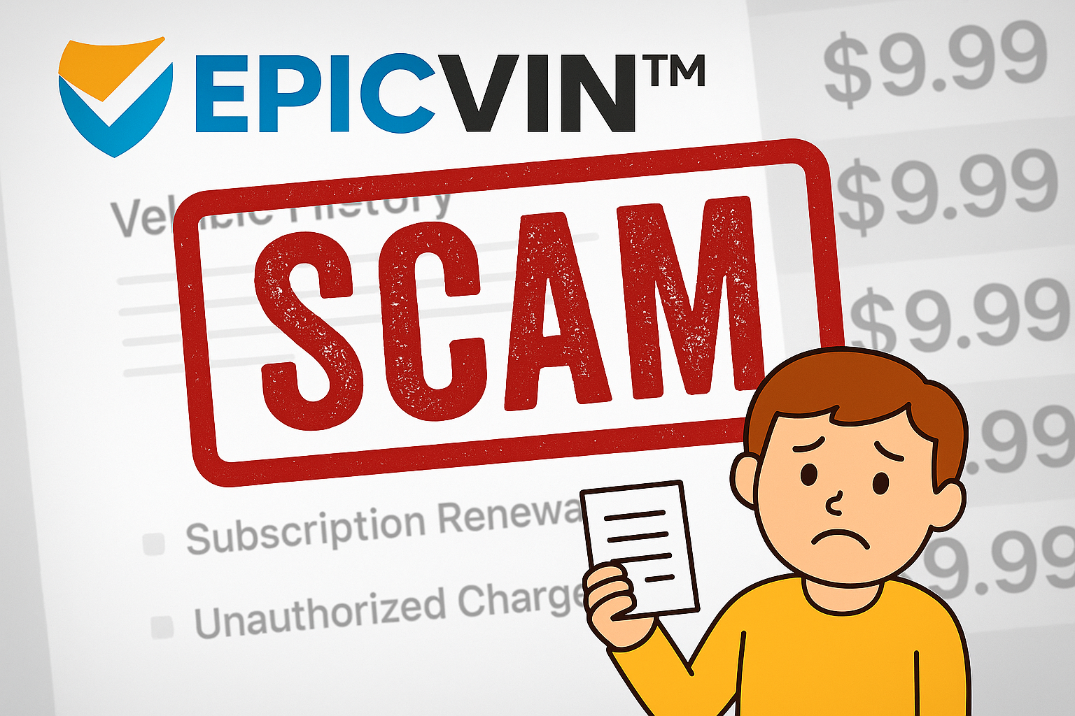 Example of EpicVIN complaint evidence